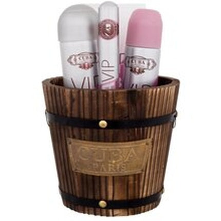Set Cadou Parfum Cuba Vip, 100 ml Eau de Parfum, 35 ml Eau de Parfum, 200 ml Body Spray și Loțiune de Corp 200 ml