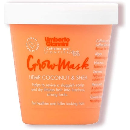 Umberto Giannini Grow, Mască de păr pentru păr uscat și deteriorat, 250g, Vegan, Cruelty Free