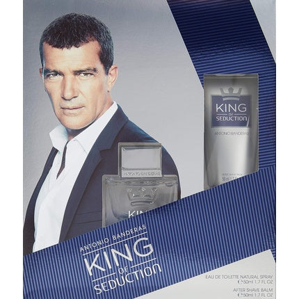 Set cadou EDT Spray 50ml + Balsam după ras, Antonio Banderas King Of Seduction
