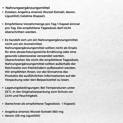 Medica Herbs Dong Quai Forte - Supliment pentru sistemul reproducător feminin, 40 capsule