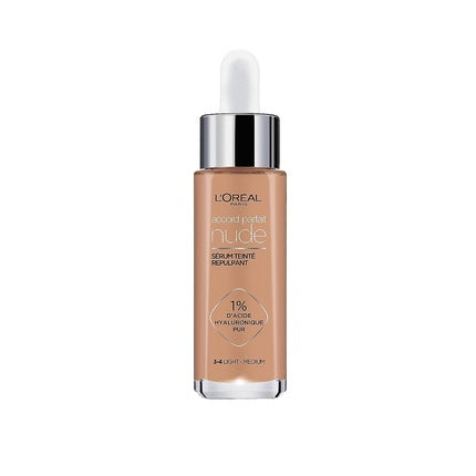Serum de ten, L'Oréal Paris Accord Parfait, 1% Acid Hialuronic, H3-4 Light Medium