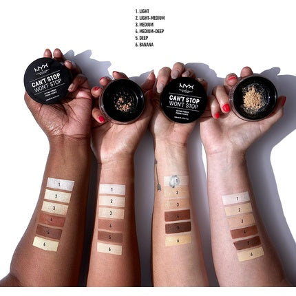 Pudră fixatoare NYX Can't Stop Won't Stop Medium 6g