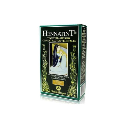 Radhe Shyam Hennatint 3 Light Chestnut, Tinctură de păr pe bază de hennă, 60ml, ambalaj verde