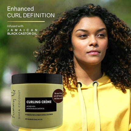 Crema de stilare păr, Sunny Isle, Shea Coconut Curling Cream, 16oz, 498g