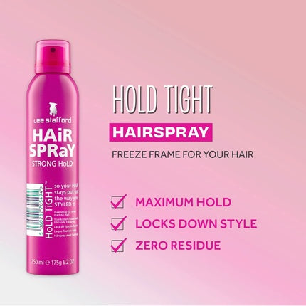 Fixativ Lee Stafford Hold Tight, 250ml, roz
