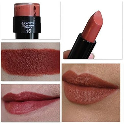Ruj, Golden Rose, Velvet Matte, roșu coral