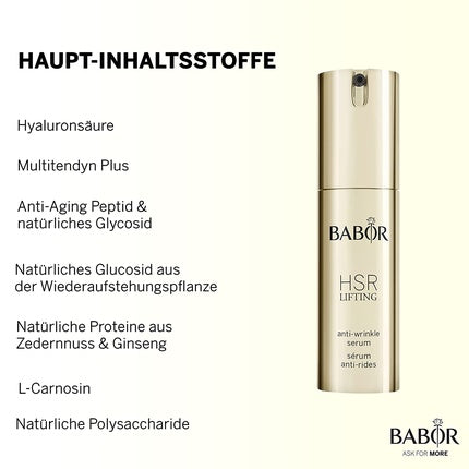 Ser anti-aging, Babor HSR Lifting, acid hialuronic, 30ml