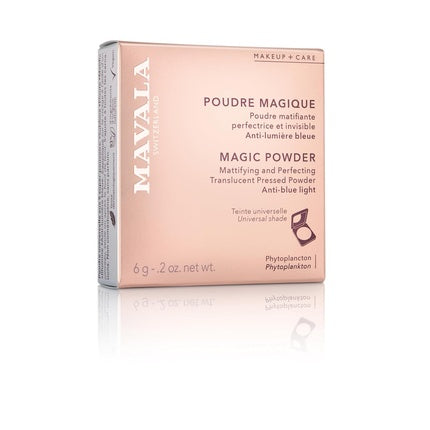 Pudră Matifiantă Mavala Magic Powder, Translucent Loose Matte Powder, 6g, Protecție Anti-Lumină Albastră