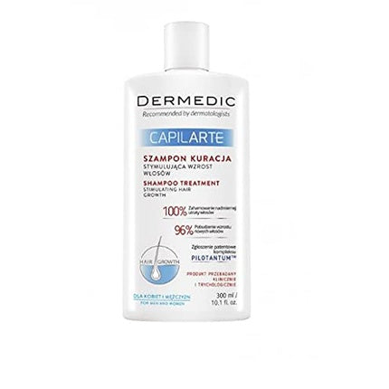 Șampon Dermedic Capilarte, stimulare creștere păr, 300 ml