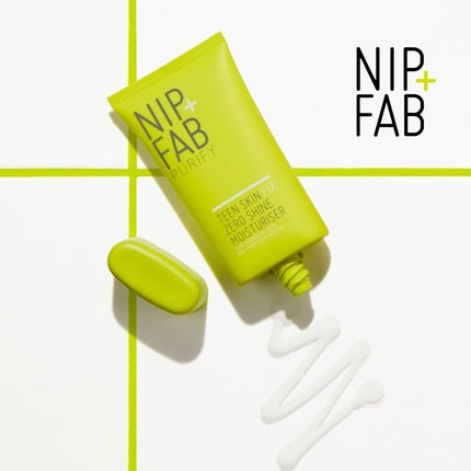 Cremă față Nip+Fab Teen Skin Fix Fără Strălucire, 40ml, Verde