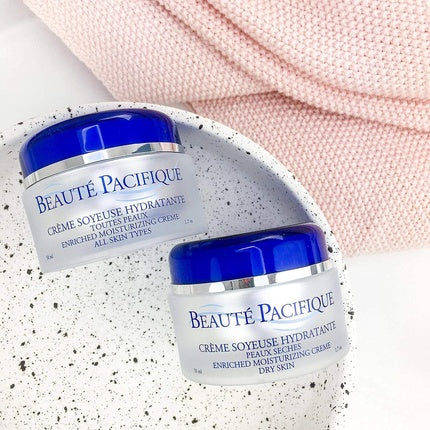 Cremă hidratantă, Beauté Pacifique, borcan, albastru