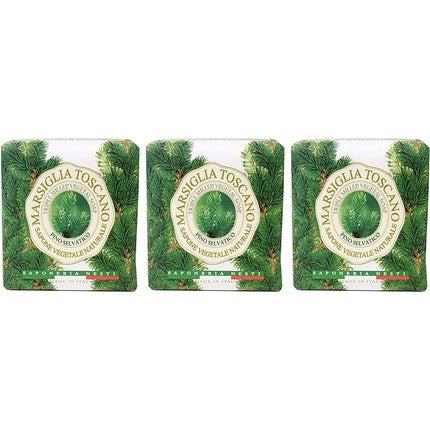 Săpun Marseille Toscano Pino Selvatico - Saponeria Nesti Firenze, 200g, ambalaj de 3 bucăți