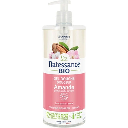 Gel de duș Natessance BIO cu Parfum de Piersică, 291 g, Ambalaj Reciclat