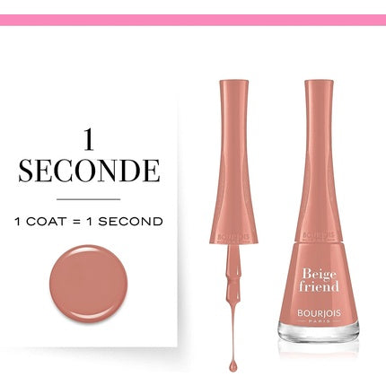 Lac de unghii, Bourjois, 1 Seconde, Beige