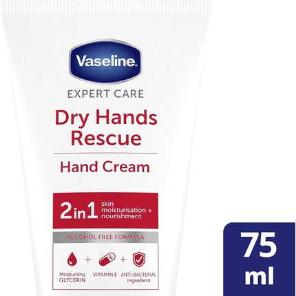 Cremă pentru mâini Vaseline Dry Hands Rescue 75ml