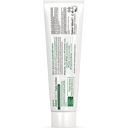 Pastă de dinți, Aloe Dent, Triple Action, fără fluor