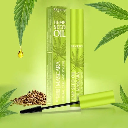 Mascara Revers Cosmetics cu Ulei de Semințe de Cânepă - Regenerist Volume, Neagră