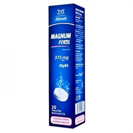 Zdrovit Magnum Forte, 375mg, 20 tablete efervescente