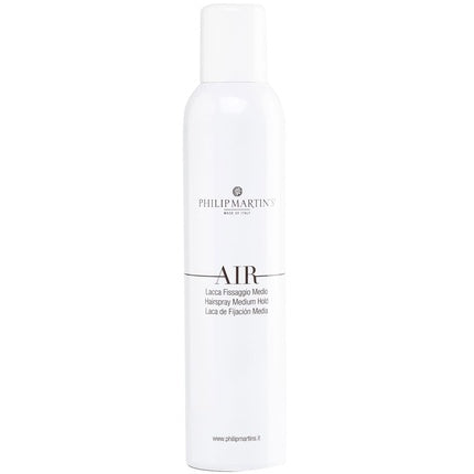 Lac de păr Philip Martin's AIR Medium Hold, alb, 300ml