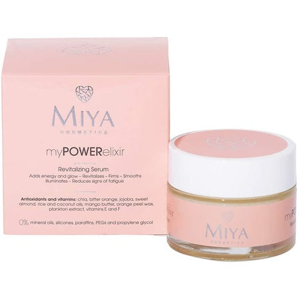 Ser revitalizant față, Miya Cosmetics, 50ml, cu ceară de albine