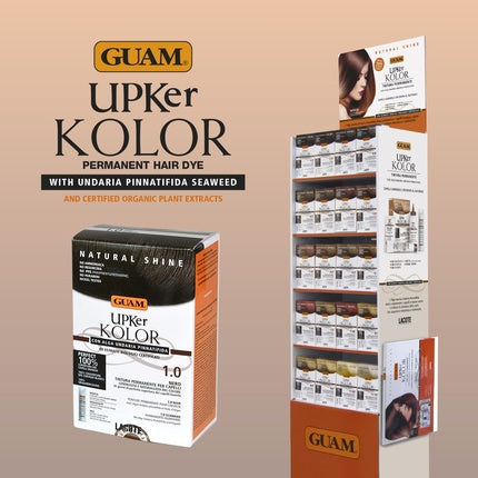 Vopsea de păr, Guam, Upker Kolor, negru, fără amoniac