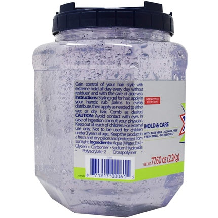 Gel de păr Wet Line Xtreme Professional, fixare extremă, 481 grame