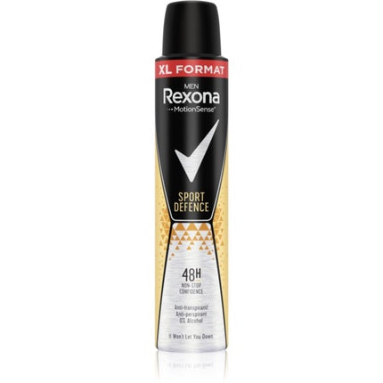 Rexona Men Sport Defence Deodorant Antiperspirant Spray, 48H Protecție, XL Format