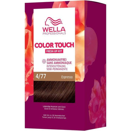 Vopsea păr, Wella, fără amoniac 4/77 Espresso