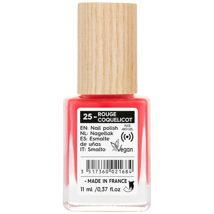 Smalț unghii So Bio Etic Poppy Red, 11 ml, Vegan, Ușor de aplicat