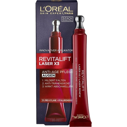 Cremă Ochi, L'Oréal, RevitaLift Laser X3, roșu