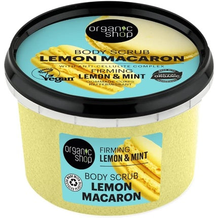 Exfoliant corp Organic Shop Lemon Macaron, 250ml