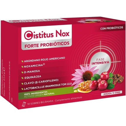Supliment nutrițional, Cistitus, Nox Forte cu probiotice, 10 pliculețe