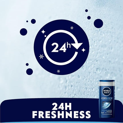 Gel de Duș Nivea Men Cool Kick, Aromă Mentol, 250ml