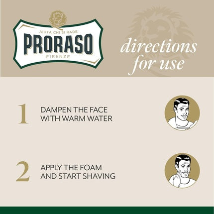 Spumă de bărbierit, Proraso, Green Refresh, 300ml