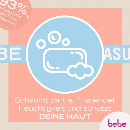 Gel de duș solid Bebe, 80g, roz