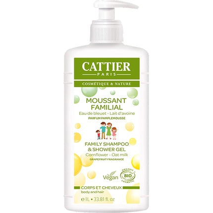 Gel de duș și șampon, Cattier, 1L
