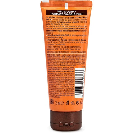 Sun Cream Face & Body SPF 30, Bilboa, Travel Size 75ml
