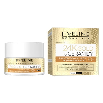 Crema de zi și noapte Eveline Cosmetics 24k Gold & Ceramides 50ml