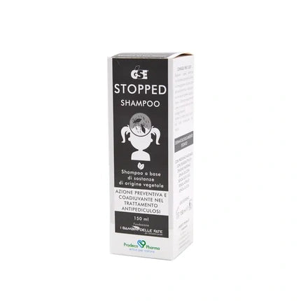 Șampon Antipidocchi GSE STOPPED, Prodeco Pharma, 150 ml, cutie alb-negru