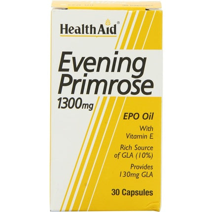 Supliment capsule, HealthAid, Evening Primrose, 1300mg, 30 buc