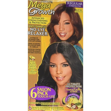 Profectiv Mega Growth Anti Damage No Lye Hair Relaxer Regular Strength, 6 Salon Pack Touch-Up