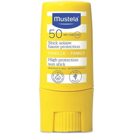 Stick de protecție solară, Mustela, SPF50, 9ml