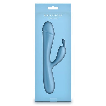 Jucărie Sexuală Obsessions Scarlett Light Blue, model Scarlett, culoare albastru deschis, material silicon