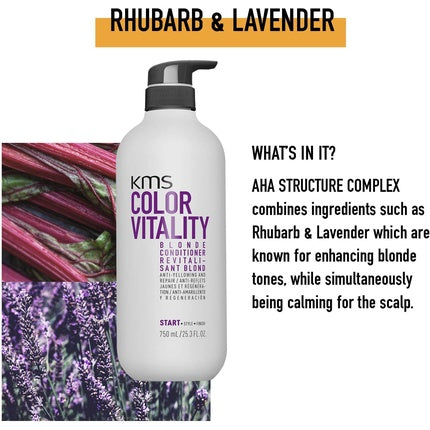 Balsam KMS Color Vitality, păr blond, 750 ml