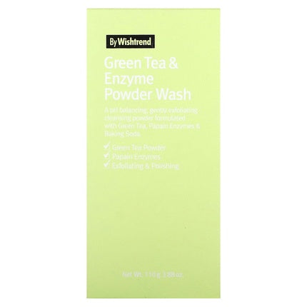 Pudră de curățare By Wishtrend, Green Tea & Enzyme Powder Wash, 110g