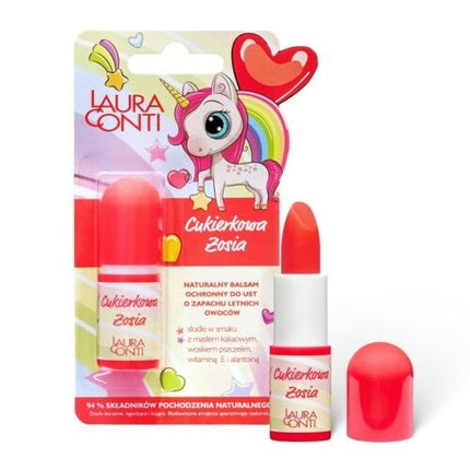 Balsam buze Laura Conti Cukierkowa Zosia, protector cu miros de fructe de vară