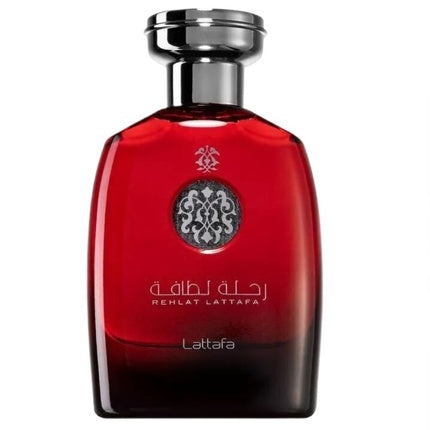 Eau de Toilette Lattafa Rehlat, parfum pentru bărbați, capacitate 100ml, sticlă roșie