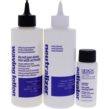 Kit Perm Acid Design Freedom, Zotos Professional, 295g, Set complet cu loțiune de vopsire, neutralizator și activator