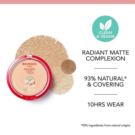 Pudra compacta Bourjois Healthy Mix Honey 06, 10g