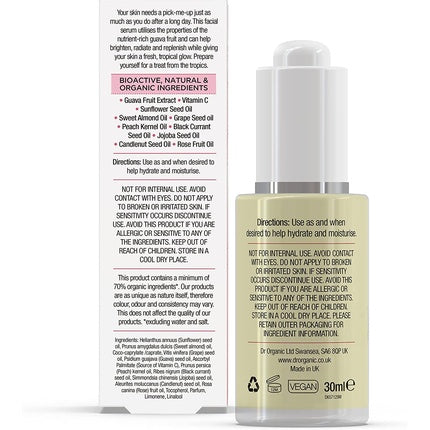 Ser facial Dr Organic, Guava, 30ml
